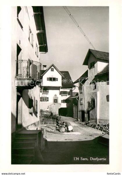 Sarn Hinterrhein Dorfpartie