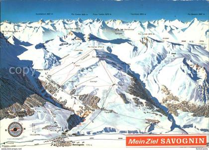 Savognin Panoramakarte