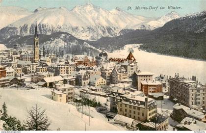 St Moritz  SANKT MORITZ GR Winterpanorama