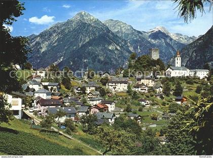 Sta Maria Muestair Ortsansicht mit Calanca