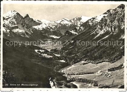 Sufers mit Rheinwaldgebirge