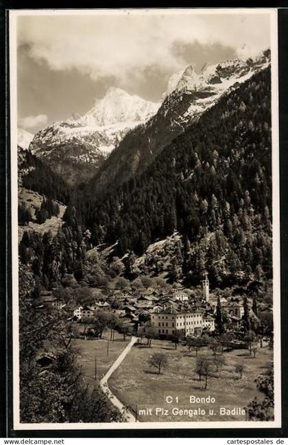AK Bondo, Panorama mit Piz Gengalo und Badile
