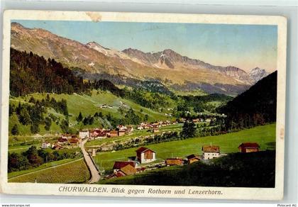 7075 Churwalden Gebrauchsspuren Blick gegen Rothorn und Lenzerhorn - 10596267