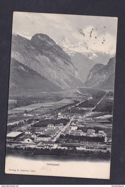 Suisse GR - Landquart ( convoyeur  cachet ambulant n°21 Ed. Schuler Chur )