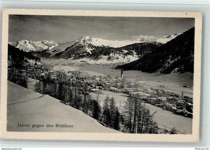 7270 Davos Platz - Davos gegen Rhätikon Winter - 11061734
