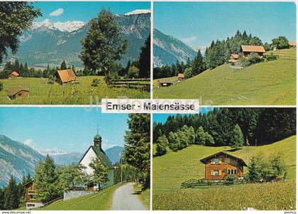 Emser Maiensasse - Ringelspitze - Kapelle - Scesaplana - restaurant Mirada - Switzerland - used