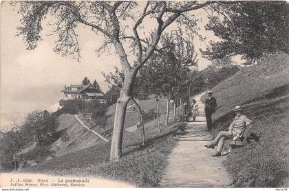 SUISSE - GLION - la promenade