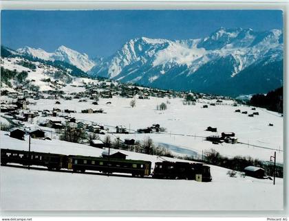 7250 Klosters - Blick nach Klosters Eisenbahn Winteraufnahme - 10157209