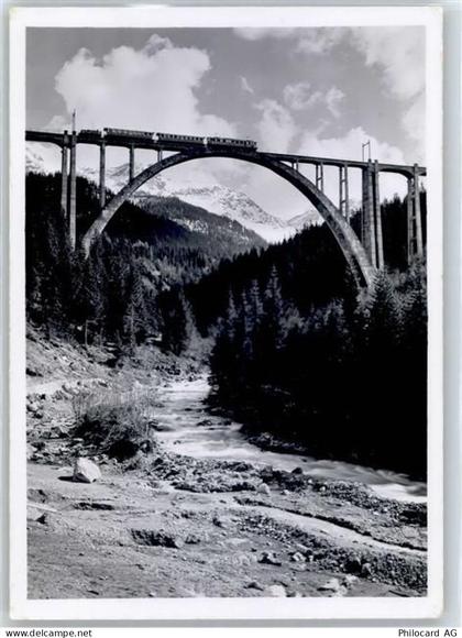 7057 Langwies 1950 - Eisenbahn Viadukt - 51422338
