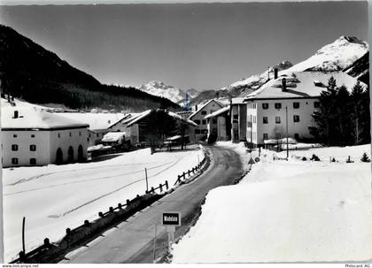 7523 Madulain 1956 Foto AK Winter - Teilansicht - 13085575