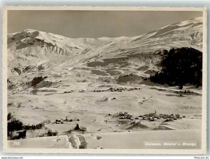 7134 Obersaxen Meierhof Foto AK Winter Miraniga - 39696550