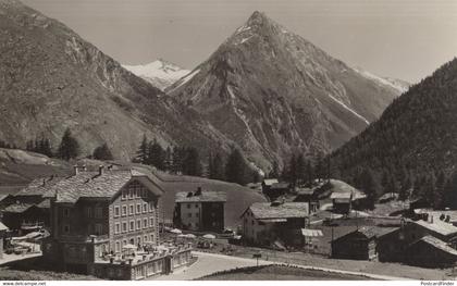 Saas Fee Pension Allalin Hotel Real Photo Switzerland Postcard