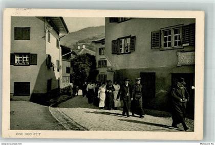 7220 Schiers 1931 Folienkarte / Lackkarte Hochzeit Tracht - 14001162