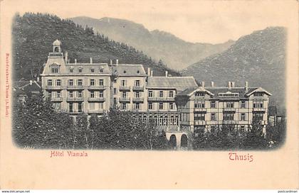 Schweiz - Thusis (GR) Hotel Viamala - Geprägte Karte - Relief - Verlag Buchdruckerei Thusis A. Roth