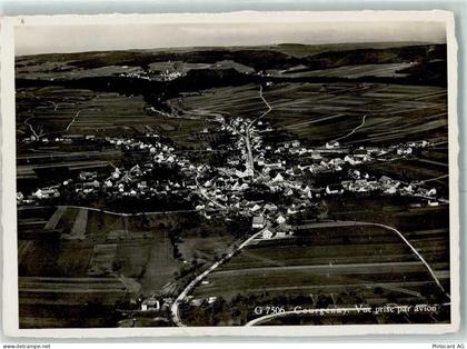 2950 Courgenay Karte beschädigt Fliegeraufnahme - 13150296