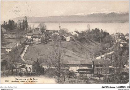 AVJP5-0303-SUISSE - JURA-GENEVE - Hermance et le jura - Panorama