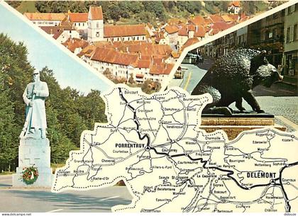 Carte Postale - Suisse - JU Jura - Jura Suisse - Multivues - Carte Géographique - CPM - Carte Neuve - Voir Scans Recto-V