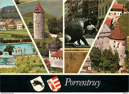 Carte Postale - Suisse - JU Jura - Porrentruy - Multivues - Blasons - Piscine - CPM - Carte Neuve - Voir Scans Recto-Ver