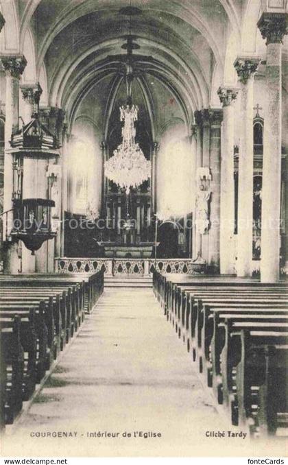 Courgenay Porrentruy JU Interieur de l'Eglise