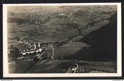 AK Pfaffnau /LU, St. Urban mit Roggwil, Fliegeraufnahme