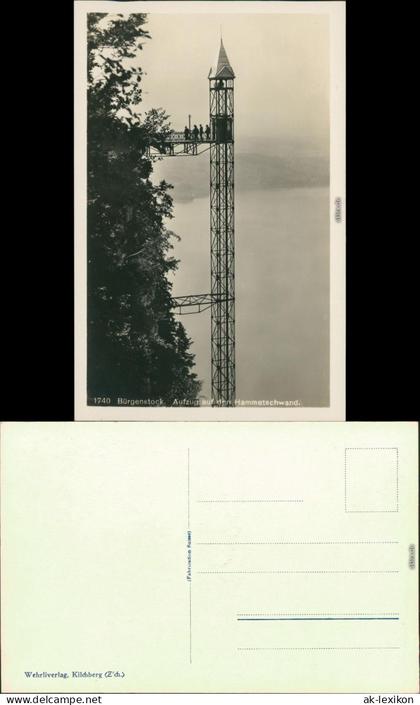 Ansichtskarte Luzern Lucerna Hammetschwand-Lift 1931
