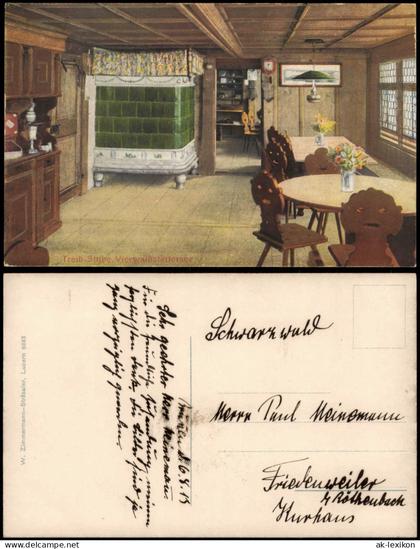 Ansichtskarte Luzern Lucerna Treib-Stube, Vierwaldstättersee 1914