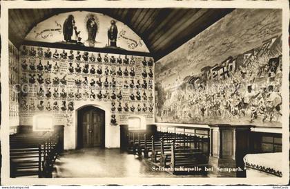 Sempach LU Schlacht Kapelle von Sempach Inneres