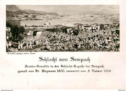 Sempach LU Schlacht von Sempach Gemaelde
