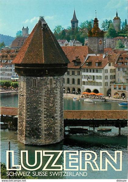 Suisse - LU Lucerne - Luzern - Wasserturm mit Kapellbrucke - CPM - Carte Neuve - Voir Scans Recto-Verso