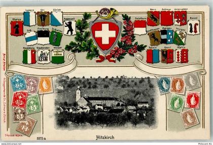6285 Hitzkirch 1907 Prägedruck Wappen Briefmarkenabbildungen Lithographi... - 13636892