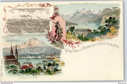 6000 Luzern Lucerne Lithographie Luzern Hoffmann Fabriken - 51405706