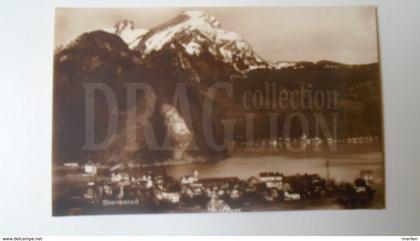 D159368 CH -NW - Nidwald Stansstad mit Pilatus RPPC - E.Goetz Luzern