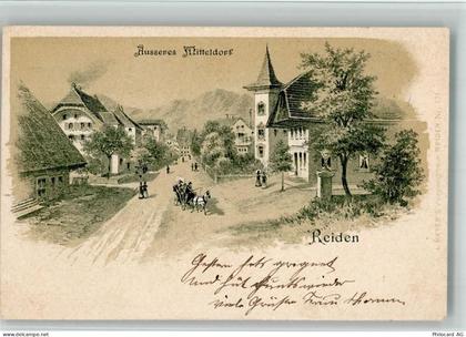 6260 Reiden 1900 BOAKC Lithographie Äusseres Mitteldorf - 13702484