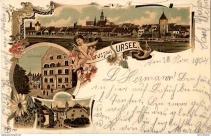 Gruss aus Sursee - Litho