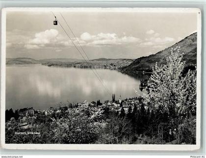 6354 Vitznau - Blick auf Vitznau Baumblüte Vierwaldstättersee Luftseilba... - 11093201