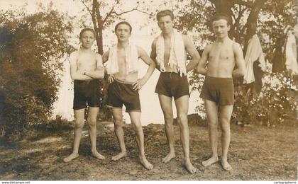 A6357 Photo ancienne Suisse - Baignade Lac de Zürich Maillot de bain Vintage Boy Swimwear ca 1930