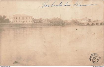 [-5%] SUISSE - bords du lac Léman - ville - pont - bâtiment - Carte Postale Ancienne