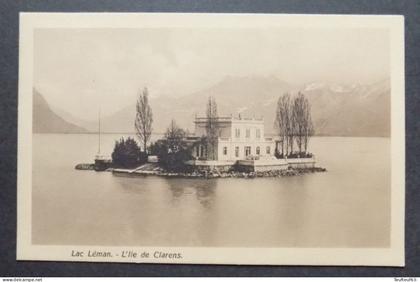 Cpa Lac Léman ; l'île de Clarens