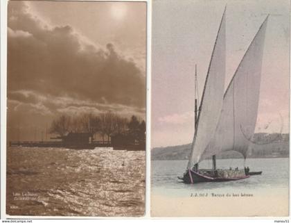 Suisse - Lac LEMAN - 2 CPA