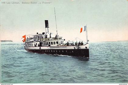 Suisse - Lac Léman (GE) Bateau-Salon Le France - Dampfer - Ed. Phototypie Co 146