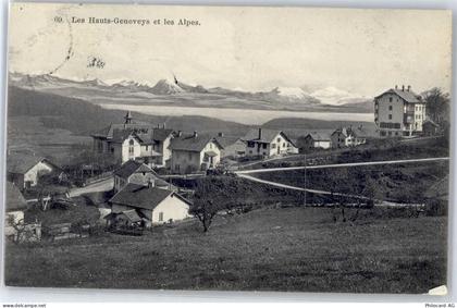 2208 Les Hauts-Geneveys - Kirche, Ortsansicht, Alpenpanorama - 51089337