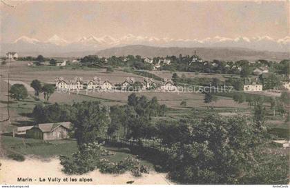 Marin NEUCHATEL NE Panorama Le Vully et les Alpes