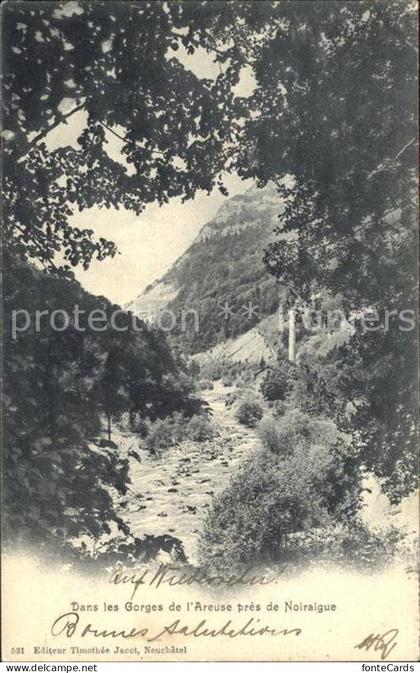 Noiraigue Dans les Gorges de l'Areuse