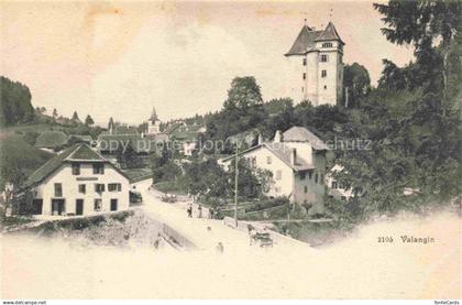 Valangin Val-de-Ruz NE Panorama Kirche