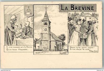 2406 La Brévine Lithographie Kirche - 13289404