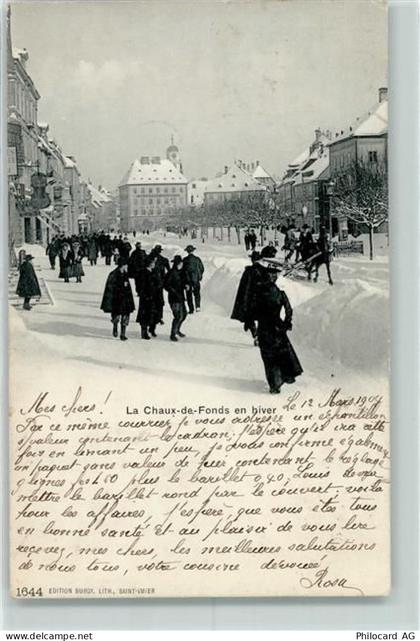 2300 La Chaux-de-Fonds 1904 - La Chaux-de-Fonds en hiver Winter - 13124536