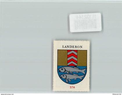 2525 Le Landeron - Vignette Wappen Kaffee Hag ca 1920-1940 - 11102144