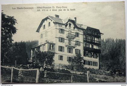 HÔTEL-PENSION D. HARY-DROZ - ALT 975 m Á DEUX PAS DE LA FORÊT - LES HAUTS-GENEVEYS