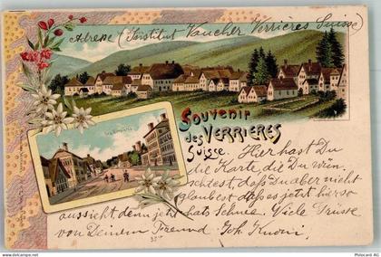 2126 Les Verrières 1899 Lithographie - 13674055