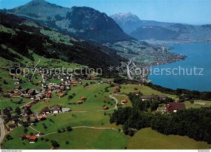 Emmetten Fliegeraufnahme Vierwaldstaettersee